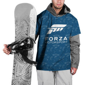 Накидка на куртку 3D с принтом Forza Motorsport в Тюмени, 100% полиэстер |  | car | crew | dirt | flatout | grid | need | nfs | race | speed | гонки | машина | скорость