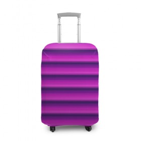 Чехол для чемодана 3D с принтом Неоновые линии в Тюмени, 86% полиэфир, 14% спандекс | двустороннее нанесение принта, прорези для ручек и колес | абстракция | линии | полосы | узоры | фрактал