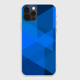 Чехол для iPhone 12 Pro Max с принтом blue texsture в Тюмени, Силикон |  | Тематика изображения на принте: abstraction | абстракция | геометрия | грани | линии | полигоны | сочетания | треугольники