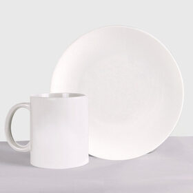 Набор: тарелка + кружка с принтом Xcom Logo 