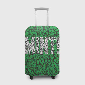 Чехол для чемодана 3D с принтом Mint - Мята в Тюмени, 86% полиэфир, 14% спандекс | двустороннее нанесение принта, прорези для ручек и колес | 420 | buds | mint | зеленый | зелень | листья | мята | мятный | природа | раста | растаман | текстура | узор | шишки