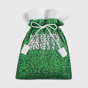 Подарочный 3D мешок с принтом Mint - Мята в Тюмени, 100% полиэстер | Размер: 29*39 см | Тематика изображения на принте: 420 | buds | mint | зеленый | зелень | листья | мята | мятный | природа | раста | растаман | текстура | узор | шишки