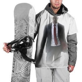 Накидка на куртку 3D с принтом Hitman в тумане в Тюмени, 100% полиэстер |  | Тематика изображения на принте: 
