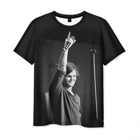 Мужская футболка 3D с принтом The Rasmus 4 в Тюмени, 100% полиэфир | прямой крой, круглый вырез горловины, длина до линии бедер | rasmus | the rasmus | расмус