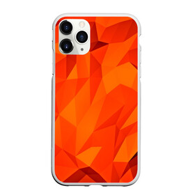 Чехол для iPhone 11 Pro Max матовый с принтом Orange geometry в Тюмени, Силикон |  | Тематика изображения на принте: abstraction | абстракция | геометрия | грани | линии | полигоны | сочетания | текстура | треугольники