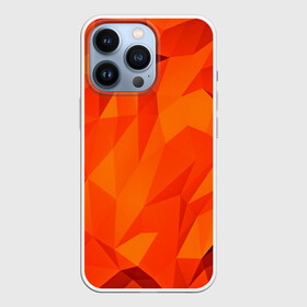 Чехол для iPhone 13 Pro с принтом Orange geometry в Тюмени,  |  | abstraction | абстракция | геометрия | грани | линии | полигоны | сочетания | текстура | треугольники