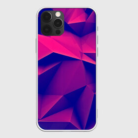 Чехол для iPhone 12 Pro Max с принтом Violet polygon в Тюмени, Силикон |  | 3d | abstraction | абстракция | геометрия | грани | линии | полигоны | розовый | сочетания | текстура | треугольники | фиолетовый