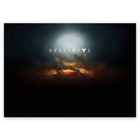 Поздравительная открытка с принтом Destiny 2 в Тюмени, 100% бумага | плотность бумаги 280 г/м2, матовая, на обратной стороне линовка и место для марки
 | destiny | destiny 2 | space | дестени | космос