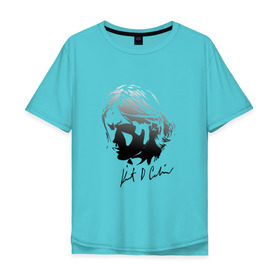 Мужская футболка хлопок Oversize с принтом Курт Кобейн автограф в Тюмени, 100% хлопок | свободный крой, круглый ворот, “спинка” длиннее передней части |  kurt cobain |  nirvana |  курт кобейн | нирвана