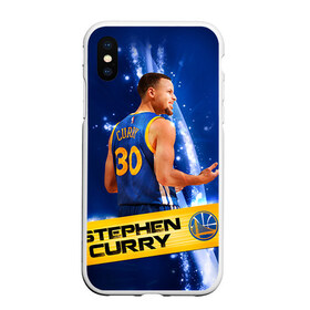 Чехол для iPhone XS Max матовый с принтом Golden State Warriors 8 в Тюмени, Силикон | Область печати: задняя сторона чехла, без боковых панелей | golden state warriors | nba | stephen curry | голден стэйт уорриорз | стефен карри