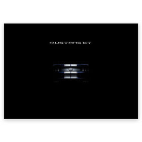 Поздравительная открытка с принтом Ford Mustang GT в Тюмени, 100% бумага | плотность бумаги 280 г/м2, матовая, на обратной стороне линовка и место для марки
 | Тематика изображения на принте: cobra | ford | gt | mustang | shelby | гт | мустанг | форд