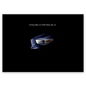 Поздравительная открытка с принтом Ford Mustang GT 2 в Тюмени, 100% бумага | плотность бумаги 280 г/м2, матовая, на обратной стороне линовка и место для марки
 | Тематика изображения на принте: cobra | ford | gt | mustang | shelby