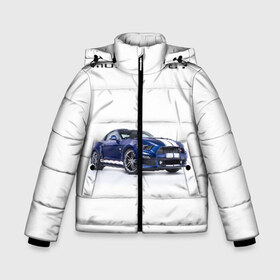 Зимняя куртка для мальчиков 3D с принтом Ford Mustang GT 3 в Тюмени, ткань верха — 100% полиэстер; подклад — 100% полиэстер, утеплитель — 100% полиэстер | длина ниже бедра, удлиненная спинка, воротник стойка и отстегивающийся капюшон. Есть боковые карманы с листочкой на кнопках, утяжки по низу изделия и внутренний карман на молнии. 

Предусмотрены светоотражающий принт на спинке, радужный светоотражающий элемент на пуллере молнии и на резинке для утяжки | ford | gt | mustang | shelby | мустанг | форд | шэлби