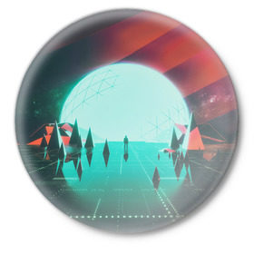 Значок с принтом Imagine Dragons в Тюмени,  металл | круглая форма, металлическая застежка в виде булавки | rock | имэджн драгонз | рок