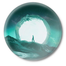 Значок с принтом Imagine Dragons в Тюмени,  металл | круглая форма, металлическая застежка в виде булавки | rock | имэджн драгонз | рок