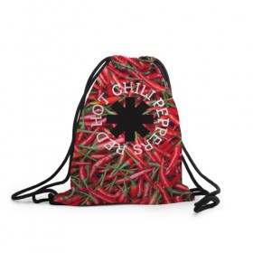 Рюкзак-мешок 3D с принтом Red Hot Chili Peppers в Тюмени, 100% полиэстер | плотность ткани — 200 г/м2, размер — 35 х 45 см; лямки — толстые шнурки, застежка на шнуровке, без карманов и подкладки | Тематика изображения на принте: red hot chili peppers | rock | рок