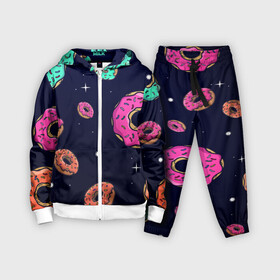 Детский костюм 3D с принтом Black Milk Космические Пончики в Тюмени,  |  | Тематика изображения на принте: black milk | donut | donuts | space | the simpsons | trend | глазурь | дизайн | еда | звезда | звёзды | космос | мода | пончик | симпсоны | симсоны | сладкий | стиль | тренд | узор