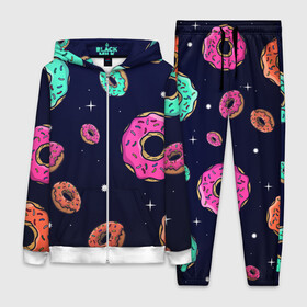 Женский костюм 3D с принтом Black Milk Космические Пончики в Тюмени,  |  | Тематика изображения на принте: black milk | donut | donuts | space | the simpsons | trend | глазурь | дизайн | еда | звезда | звёзды | космос | мода | пончик | симпсоны | симсоны | сладкий | стиль | тренд | узор
