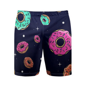 Мужские шорты 3D спортивные с принтом Black Milk Космические Пончики в Тюмени,  |  | black milk | donut | donuts | space | the simpsons | trend | глазурь | дизайн | еда | звезда | звёзды | космос | мода | пончик | симпсоны | симсоны | сладкий | стиль | тренд | узор