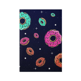 Обложка для паспорта матовая кожа с принтом Black Milk Космические Пончики в Тюмени, натуральная матовая кожа | размер 19,3 х 13,7 см; прозрачные пластиковые крепления | Тематика изображения на принте: black milk | donut | donuts | space | the simpsons | trend | глазурь | дизайн | еда | звезда | звёзды | космос | мода | пончик | симпсоны | симсоны | сладкий | стиль | тренд | узор