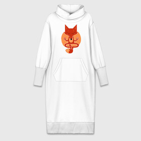 Платье удлиненное хлопок с принтом Inner Fox в Тюмени,  |  | fox | йога | лис | лиса | медитация