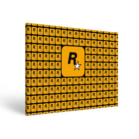 Холст прямоугольный с принтом Rockstar в Тюмени, 100% ПВХ |  | Тематика изображения на принте: auto | dead | grand | gta | red | redemption | theft | гта | рокстар