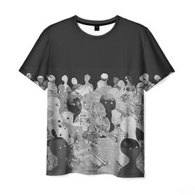 Мужская футболка 3D с принтом Radiohead 1 в Тюмени, 100% полиэфир | прямой крой, круглый вырез горловины, длина до линии бедер | Тематика изображения на принте: radiohead | радиохэд | том йорк