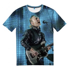 Мужская футболка 3D с принтом Radiohead 7 в Тюмени, 100% полиэфир | прямой крой, круглый вырез горловины, длина до линии бедер | 