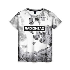 Женская футболка 3D с принтом Radiohead 8 в Тюмени, 100% полиэфир ( синтетическое хлопкоподобное полотно) | прямой крой, круглый вырез горловины, длина до линии бедер | radiohead | радиохэд | том йорк