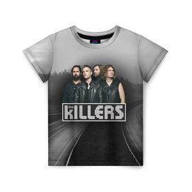 Детская футболка 3D с принтом The Killers 9 в Тюмени, 100% гипоаллергенный полиэфир | прямой крой, круглый вырез горловины, длина до линии бедер, чуть спущенное плечо, ткань немного тянется | Тематика изображения на принте: the killers