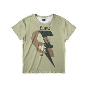 Детская футболка 3D с принтом The Killers 8 в Тюмени, 100% гипоаллергенный полиэфир | прямой крой, круглый вырез горловины, длина до линии бедер, чуть спущенное плечо, ткань немного тянется | Тематика изображения на принте: 