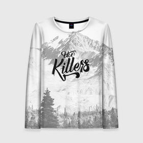 Женский лонгслив 3D с принтом The Killers 5 в Тюмени, 100% полиэстер | длинные рукава, круглый вырез горловины, полуприлегающий силуэт | the killers