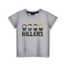 Детская футболка 3D с принтом The Killers 3 в Тюмени, 100% гипоаллергенный полиэфир | прямой крой, круглый вырез горловины, длина до линии бедер, чуть спущенное плечо, ткань немного тянется | Тематика изображения на принте: the killers