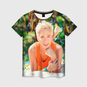 Женская футболка 3D с принтом Иванушка 4 в Тюмени, 100% полиэфир ( синтетическое хлопкоподобное полотно) | прямой крой, круглый вырез горловины, длина до линии бедер | international | иванушка | иванушки | олег | яковлев