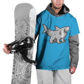 Накидка на куртку 3D с принтом Акула мутант 5 в Тюмени, 100% полиэстер |  | Тематика изображения на принте: акула | детям | лапы | мутант | рисунок