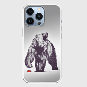 Чехол для iPhone 13 Pro с принтом Медведь наступил на лего в Тюмени,  |  | зверь | косолапый | лего | медведь | мишка | рев