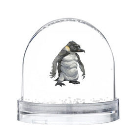 Снежный шар с принтом Пингвинопитек в Тюмени, Пластик | Изображение внутри шара печатается на глянцевой фотобумаге с двух сторон | лженаука | пингвин