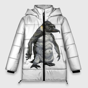 Женская зимняя куртка 3D с принтом Пингвинопитек в Тюмени, верх — 100% полиэстер; подкладка — 100% полиэстер; утеплитель — 100% полиэстер | длина ниже бедра, силуэт Оверсайз. Есть воротник-стойка, отстегивающийся капюшон и ветрозащитная планка. 

Боковые карманы с листочкой на кнопках и внутренний карман на молнии | лженаука | пингвин