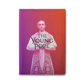 Обложка для автодокументов с принтом The Young Pope в Тюмени, натуральная кожа |  размер 19,9*13 см; внутри 4 больших “конверта” для документов и один маленький отдел — туда идеально встанут права | young pope | джуд | лоу | молодой папа