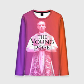 Мужской лонгслив 3D с принтом The Young Pope в Тюмени, 100% полиэстер | длинные рукава, круглый вырез горловины, полуприлегающий силуэт | young pope | джуд | лоу | молодой папа