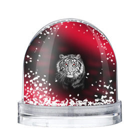 Снежный шар с принтом Тигр красные глаза в Тюмени, Пластик | Изображение внутри шара печатается на глянцевой фотобумаге с двух сторон |  хищник | багровый | большая кошка | глаза. красные | красный | кровавый | тигр