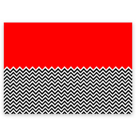 Поздравительная открытка с принтом Твин Пикс в Тюмени, 100% бумага | плотность бумаги 280 г/м2, матовая, на обратной стороне линовка и место для марки
 | Тематика изображения на принте: twin peaks | абстракция | агент купер | геометрия | девид линч | красная комната | лес | лора палмер | полосы | совы | текстура | туман | узор