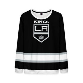 Мужской свитшот 3D с принтом Los Angeles Kings NHL в Тюмени, 100% полиэстер с мягким внутренним слоем | круглый вырез горловины, мягкая резинка на манжетах и поясе, свободная посадка по фигуре | los angeles kings | nhl | спорт | хоккей