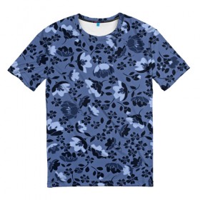Мужская футболка 3D с принтом Цветочки в Тюмени, 100% полиэфир | прямой крой, круглый вырез горловины, длина до линии бедер | 3d | flower | pattern | полевые | текстуры | узор | цветы