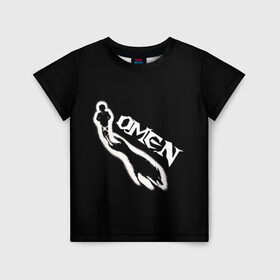 Детская футболка 3D с принтом Omen в Тюмени, 100% гипоаллергенный полиэфир | прямой крой, круглый вырез горловины, длина до линии бедер, чуть спущенное плечо, ткань немного тянется | Тематика изображения на принте: omen | омен