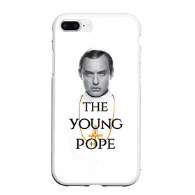 Чехол для iPhone 7Plus/8 Plus матовый с принтом The Young Pope в Тюмени, Силикон | Область печати: задняя сторона чехла, без боковых панелей | Тематика изображения на принте: young pope | джуд | лоу | молодой папа