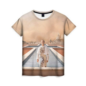 Женская футболка 3D с принтом Италия в Тюмени, 100% полиэфир ( синтетическое хлопкоподобное полотно) | прямой крой, круглый вырез горловины, длина до линии бедер | young pope | джуд | лоу | молодой папа