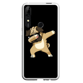 Чехол для Honor P Smart Z с принтом Dog dab в Тюмени, Силикон | Область печати: задняя сторона чехла, без боковых панелей | арт | животное | мопс | музыка | собака