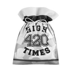 Подарочный 3D мешок с принтом High Times 420 Camo в Тюмени, 100% полиэстер | Размер: 29*39 см | camouflage | камо | камуфляж
