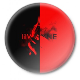 Значок с принтом Lil Wayne 4 в Тюмени,  металл | круглая форма, металлическая застежка в виде булавки | Тематика изображения на принте: 